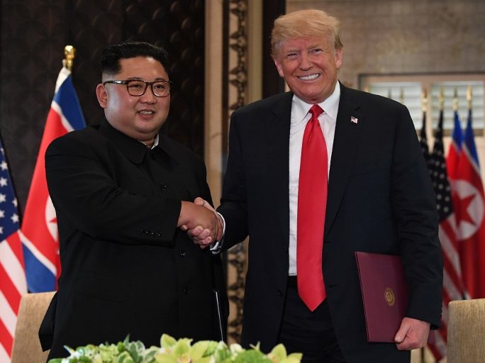 Trump and Kim at Summit 2