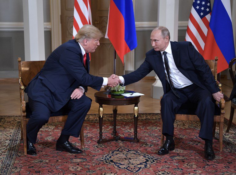 Donald Trump and Vladimir Putin