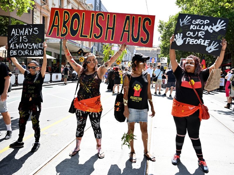 Thousands rally across Australia for 'Invasion Day' protests