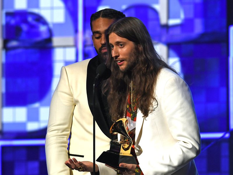 Ludwig Göransson accepts the award for Childish Gambino for Record Of The Year with "This Is America" during the 61st Annual Grammy Awards on February 10, 2019, in Los Angeles / Robyn Beck / AFP