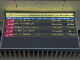 Mozambique storm flights