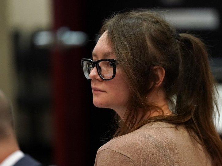 Anna Sorokin better known as Anna Delvey, the 28-year-old German national, whose family moved there in 2007 from Russia, is seen in the courtroom during her trial at New York State Supreme Court in New York on April 11, 2019. The self-styled German “heire