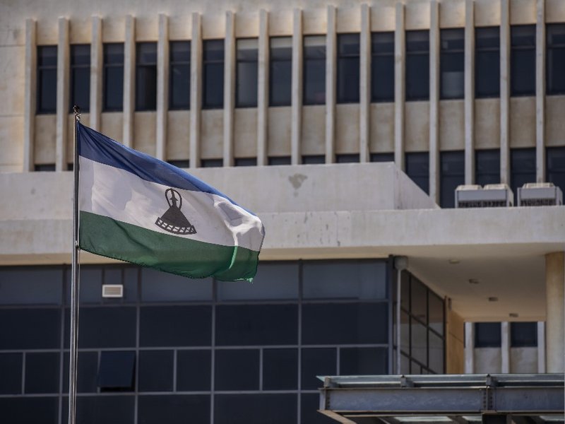 Lesotho Flag - AFP