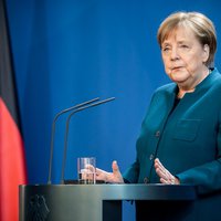 German Chancellor Angela Merkel makes a press statement on the spread of the new coronavirus COVID-19 at the Chancellery, in Berlin on March 22, 2020. German Chancellor Angela Merkel is going in to quarantine after meeting virus-infected doctor according