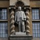 A statue of British businessman and imperialist Cecil John Rhodes is pictured outside Oriel College at the University of Oxford in Oxford, west of London, during a protest calling for its removal. An Oxford University college on June 17, 2020 voted in fav