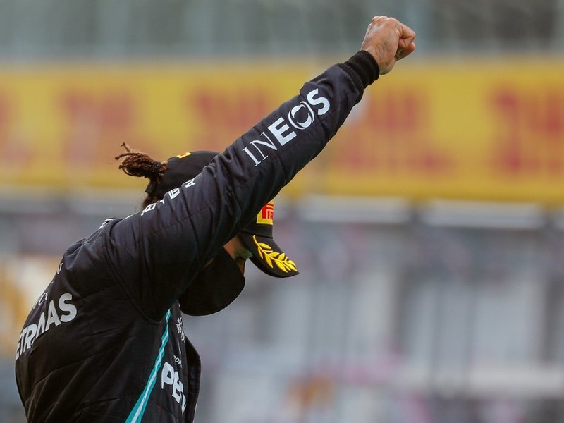 Lewis Hamilton BLM - AFP