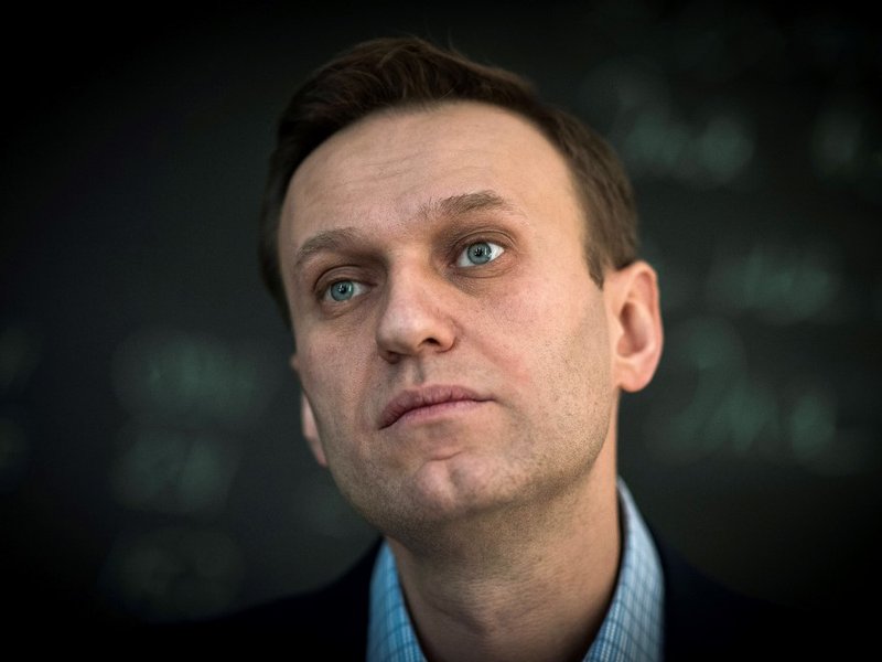 This file photo taken on January 16, 2018 shows Russian opposition leader Alexei Navalny during an interview with AFP at the office of his Anti-corruption Foundation (FBK) in Moscow. Tests carried out on Russian opposition leader Alexei Navalny provide cl