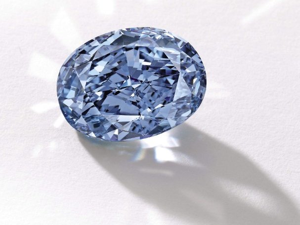 De Beers 10.10 carat blue oval diamond