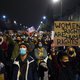 Protestors attend a demonstration against a decision by the Constitutional Court on abortion law restriction, in Warsaw, Poland, on October 23, 2020. Poland's constitutional court on October 22, 2020 struck down a provision of the devout Catholic country'