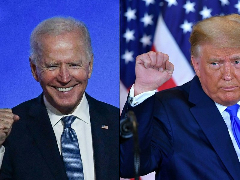 Donald Trump vs Joe Biden - AFP
