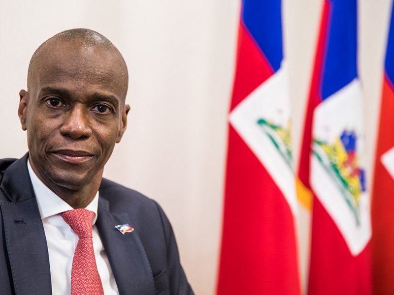 In this file photo taken on October 22, 2019 President Jovenel Moise sits at the Presidential Palace during an interview with AFP in Port-au-Prince, October 22, 2019. Haitian President Jovenel Moise was assassinated on July 7, 2021, at his home by a comm