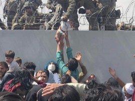 Afghan evacuations baby