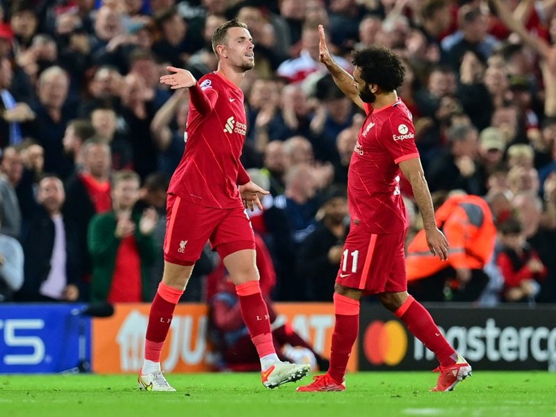Jordan Henderson Mo Salah Liverpool