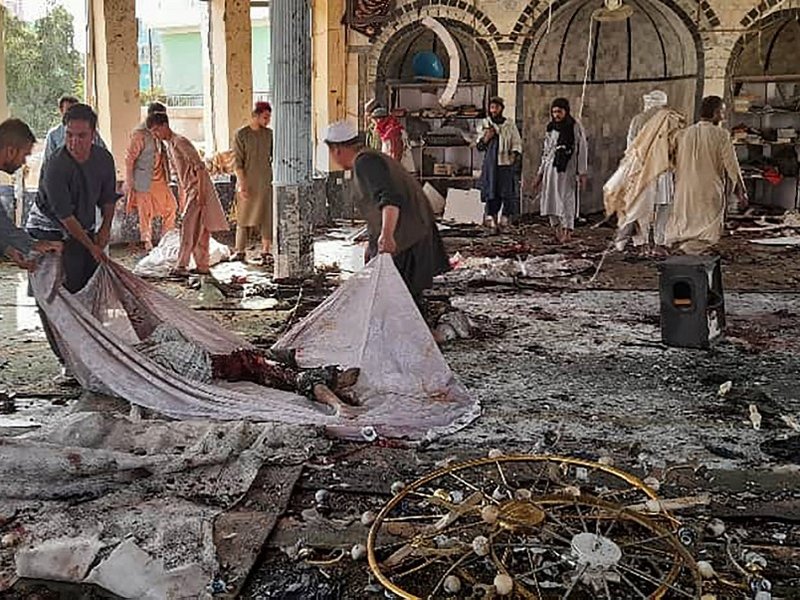 Suicide bomber kills at least 55 at Shiite mosque in Afghanistan