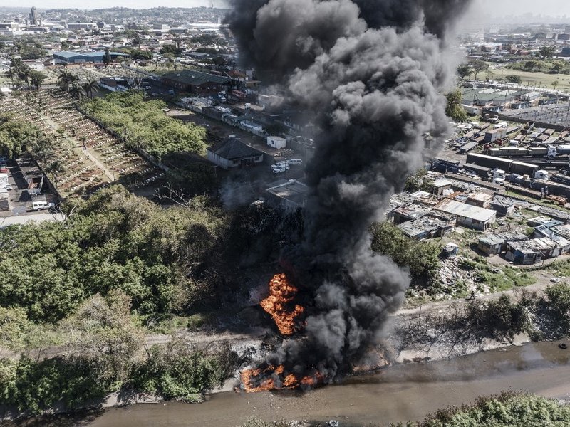 Transnet pipeline fire Durban