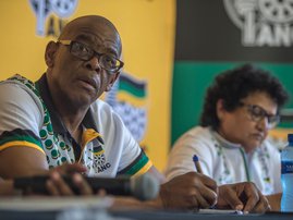 Ace Magashule Jessie Duarte - AFP