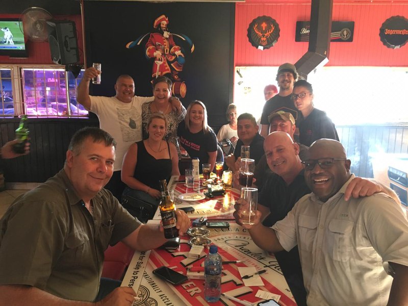 Our SDD, Quinton meet some of the locals at Prime Time Sports Bar in Kempton Park