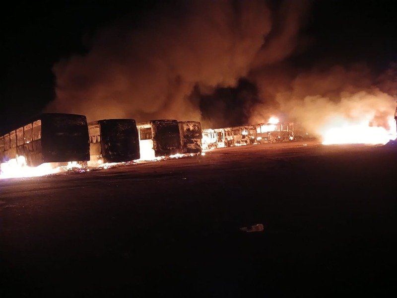 PUTCO bus burning