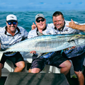 Brandon Hook, Lyle Taylor and Leon Garbade with a stunning Couta while fishing the Umkomaas Interclub competition