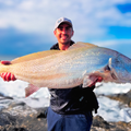 Calvin Brown with a stunning Kob caught down the south coast