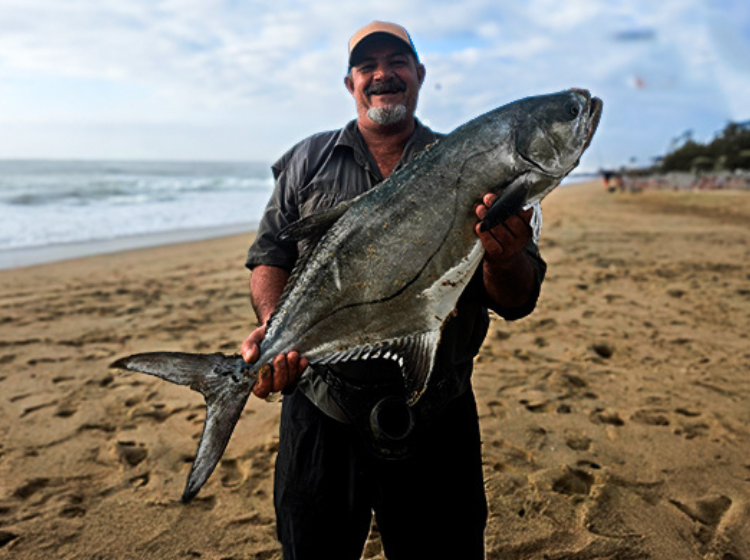 Wimpie Bierman with a Garrick caught down south coast
