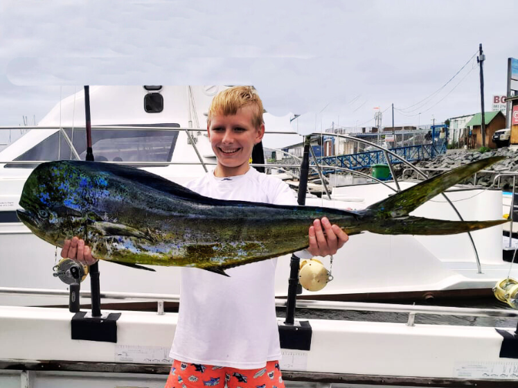 James Magor with a stunning dorado caught of Durban