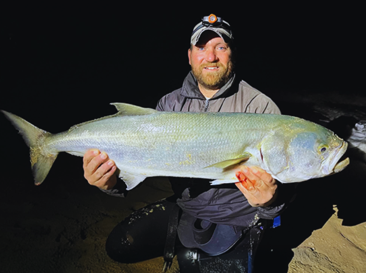 Divan Bosman with a massive Shad caught down south while fishing for stumpies
