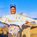 Fabian Govender is the talk of the town with this stunning Queenfish caught off Blue Lagoon