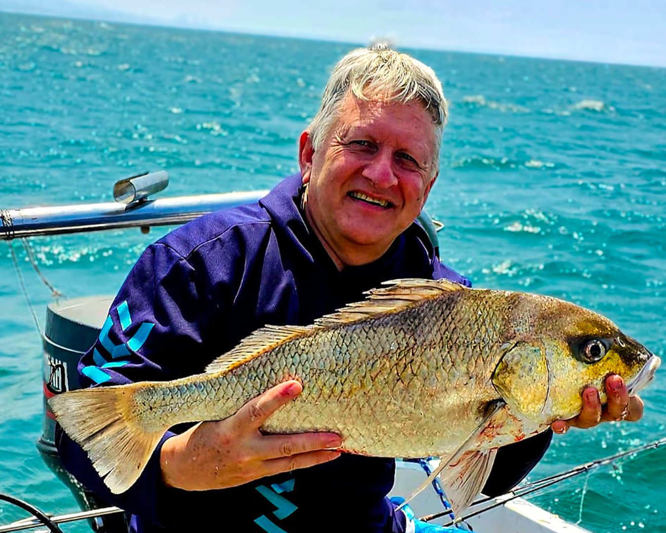Ian Delport with a Moff Grunter caught offshore