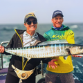 Kaylee and Brett Bartho with a stunning Wahoo caught at St.Lucia