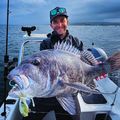 Markus Potgieter with a massive white musselcracker
