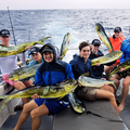 Matthew de Vos, Jack Ellis, Kiron amory, Jamie Cikes, Luke weaver, Jake finch, Ryan de Vos – with wild Dorado action off Lynski Charters