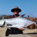 Piet Badenhorst with a Garrick caught at Margate Pier