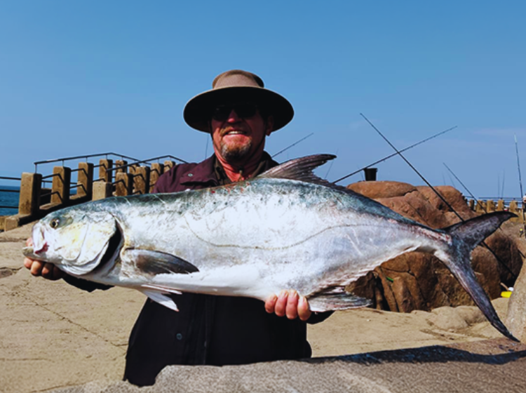 Piet Badenhorst with a Garrick caught at Margate Pier