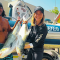 Riyaad Naidu and Michaela Daniels after an epic Garrick session off Durban