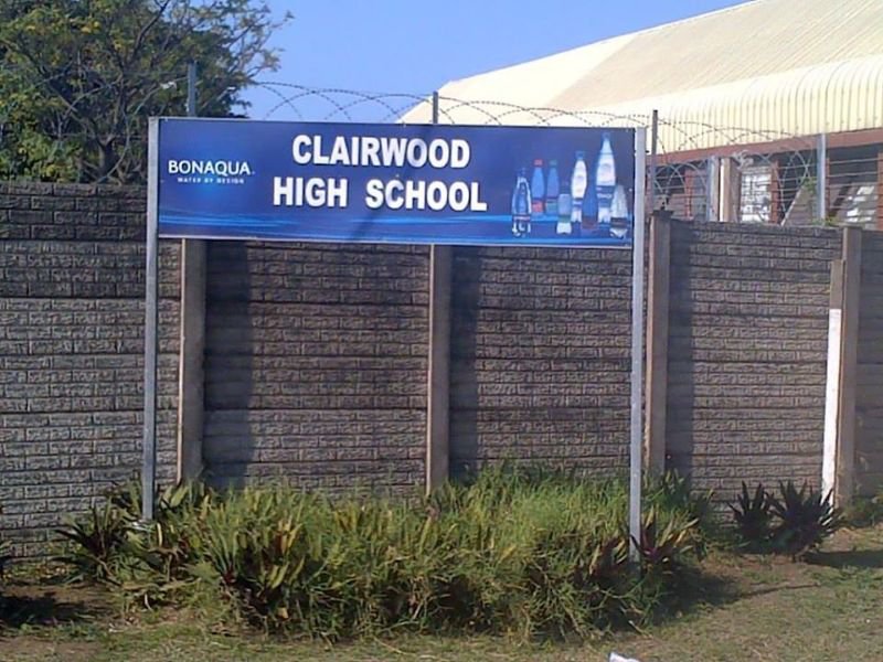 Clairwood high school sign