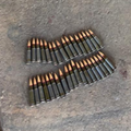125 rounds of AK-47 ammunition