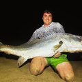 Andre Coetser with catch of a lifetime being a 160cm Kob caught off the North Coast