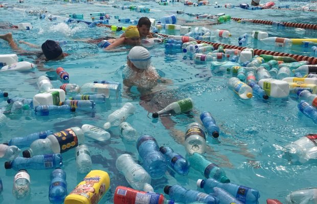 Joburg school fills pool with plastic