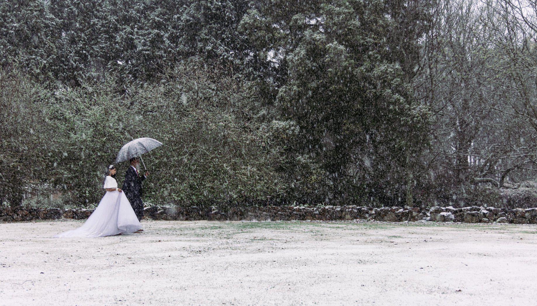 Local Durban couple celebrate marriage in winter wonderland pictures