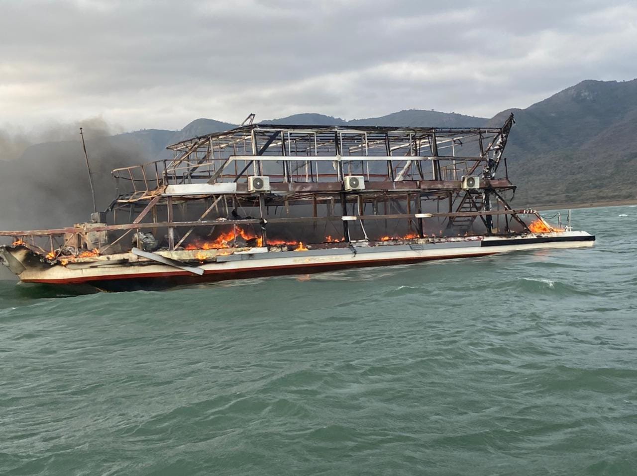 Two killed in luxury cruise blaze on Jozini Dam