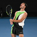 Alcaraz celebrates 100th Slam match with easy win at Australian Open