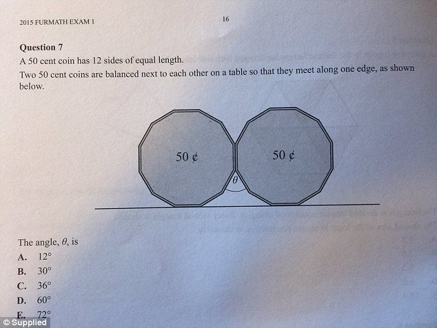 Students still scratching their heads over the 50 cent maths question 