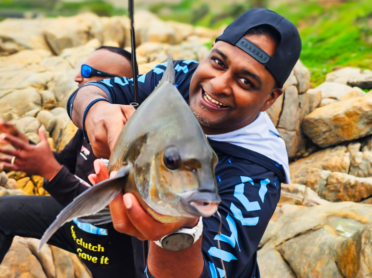 Vinesh Soogreem with a Bronze Bream caught off Margate Pier