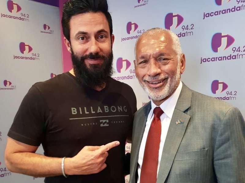 Major General Charles Bolden with Martin Bester
