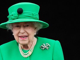 In this file photo taken on June 5, 2022 Britain's Queen Elizabeth II smiles to the crowd from Buckingham Palace balcony at the end of the Platinum Pageant in London as part of Queen Elizabeth II's platinum jubilee celebrations. The doctors of Queen Eliza