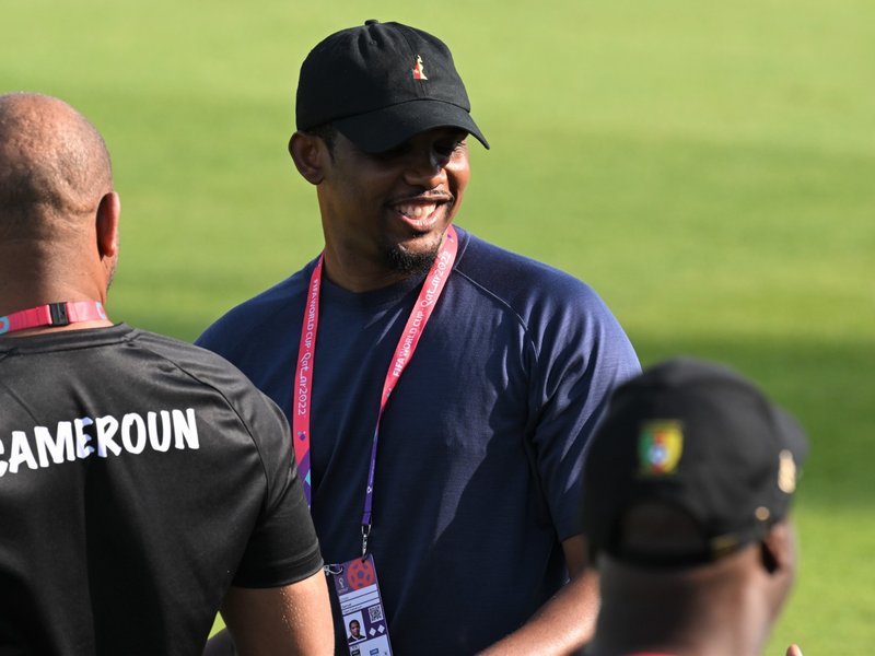 Cameroon's Football Federation president and former player Samuel Eto'o
