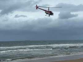 Rescue teams search