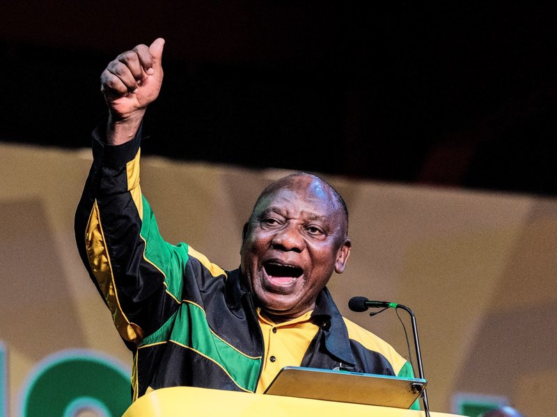 ANC president Cyril Ramaphosa