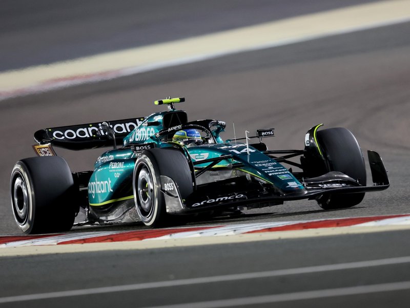 Aston Martin's Spanish driver Fernando Alonso
